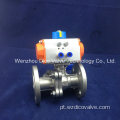 Wenzhou WCB válvula de esfera de flange industrial pneumática